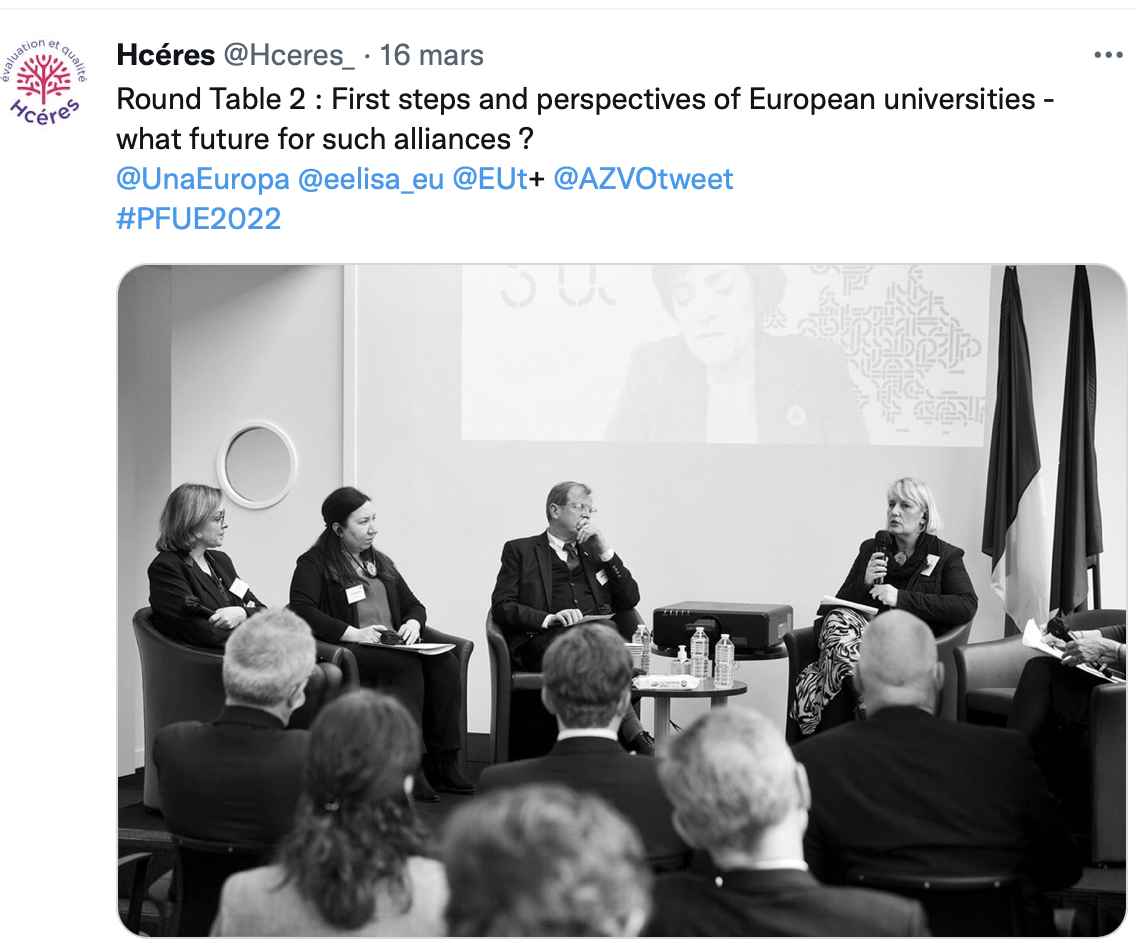 Universités européennes PFUE 2022 Hcéres évaluation